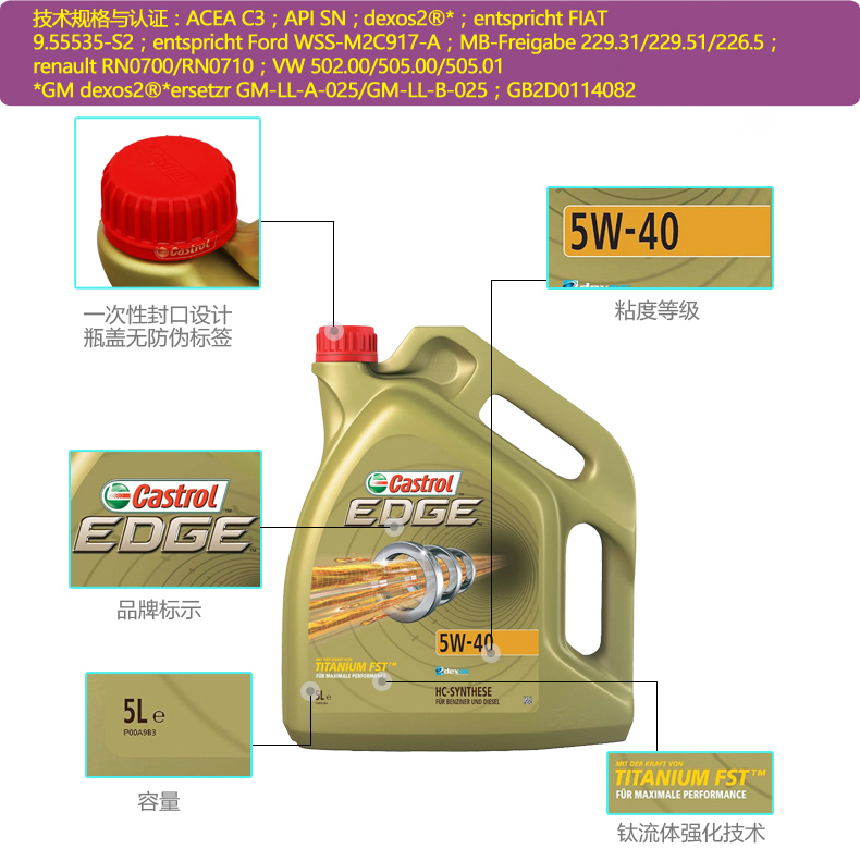 嘉實(shí)多 極護(hù) 全合成機(jī)油 FST 5W-40 C3 5L裝-第4張圖片-鄭州市冠恒貿(mào)易有限公司【官方網(wǎng)站】-車(chē)用潤(rùn)滑油服務(wù)專家