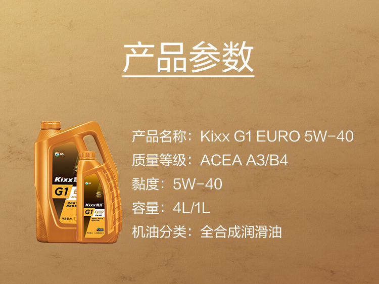 GS (Kixx) 凱升G1 Euro 全合成機油 5W-40 A3B4級 金凱系列 1L-第5張圖片-鄭州市冠恒貿(mào)易有限公司【官方網(wǎng)站】-車用潤滑油服務(wù)專家